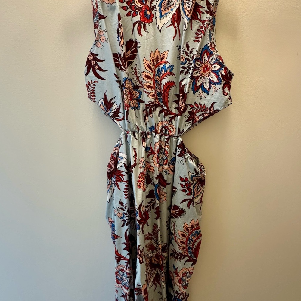 RHODE x Target floral cutout midi dress NWT